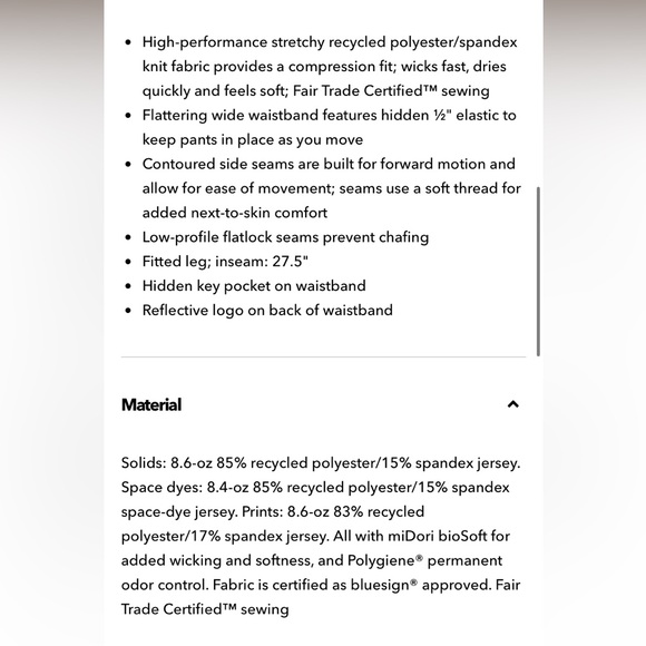 Patagonia Centered tights in Black - Picture 6 of 14